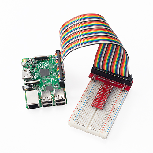 Raspberry Pi用ブレッドボード接続t型基板キット Pi 3 Model B Pi 2 Model B Pi Model B 対応 Gpio拡張キット ケーブル付 Ez8 Rpkb1 激安通販のイーサプライ