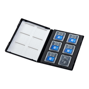 SD・microSDケース(DVDトールケース型・クリアケース収納タイプ) サンワサプライ