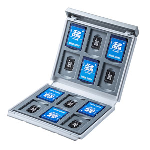 SD・microSDカードケース(ホワイト)