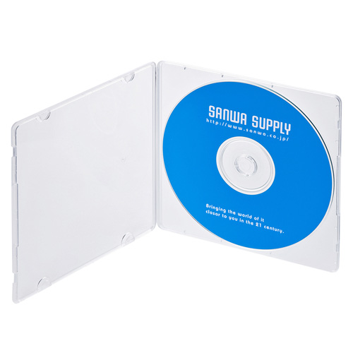 ディスクケース 1枚収納 5mm Cd Dvd クリア 収納 メディア 保管 スリム Fcd 11cn サンワサプライ Fcd 11c 激安通販のイーサプライ