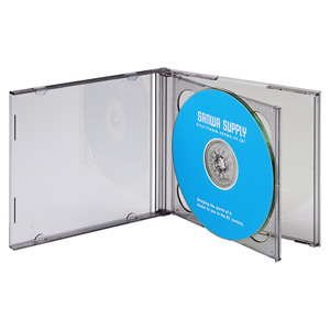 ディスクケース(10mm・ブラック・CD・DVD・BD・収納・保管・メディア・標準・プラスチック) サンワサプライ FCD-22BKN