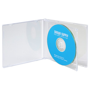 ディスクケース(クリア・10mm・DVD・BD・CD・保管・収納・メディア・プラスチック・標準) FCD-22CN サンワサプライ