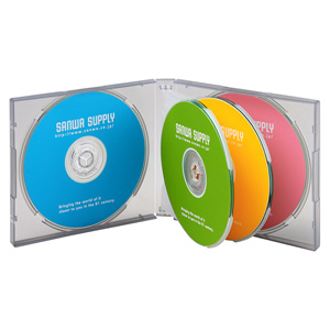 ディスクケース(CD・DVD・BD・20mm・ブラック・保管・収納・メディア・PP素材) サンワサプライ FCD-61BKN