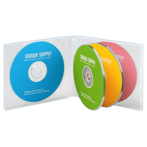 ディスクケース(CD・BD・DVD・クリア・20mm・PP素材・メディア・収納・保管) FCD-61CN サンワサプライ