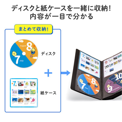 Cdファイルケース Cd32枚 インデックス32冊収納 ジャケット収納対応 Blu Ray対応 ブラック Fcd Flbd32bbk 激安通販のイーサプライ