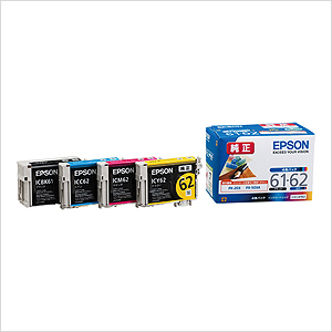 【エプソン純正インク】インクカートリッジ 4色セット IC4CL6162