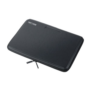 PCインナーケース(13.3型ワイド・衝撃吸収・セミハード・EVA・ダブルファスナー・収納・ブラック)