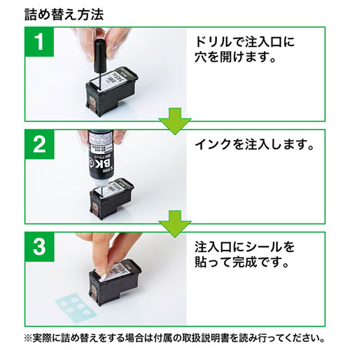 キヤノン 345 詰め替えインク 5回分 ブラック Ink C345b60s 激安通販のイーサプライ