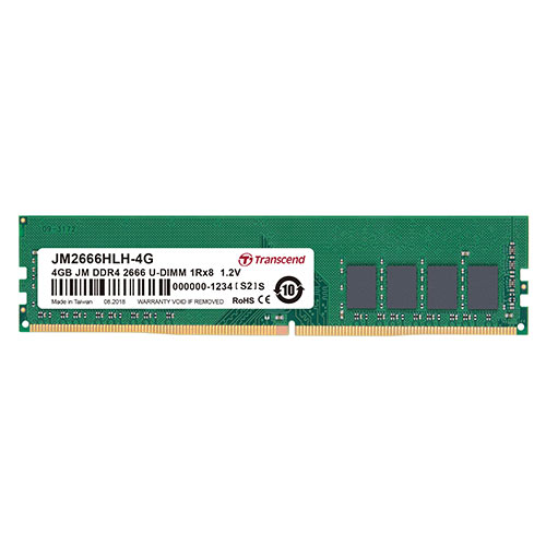 デスクトップ用メモリ 4GB DDR4-2400 PC4-19200 U-DIMM トランセンド
