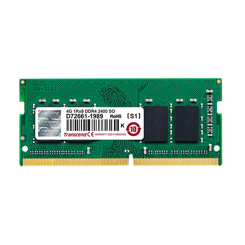 ノートPC用メモリ 4GB DDR4-2400 PC4-19200 SO-DIMM トランセンド