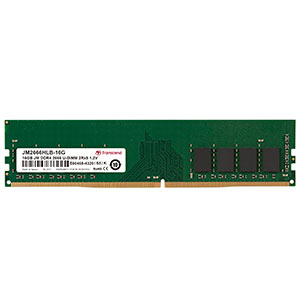 Transcend デスクトップ用メモリ 16GB DDR4-2666 PC4-21300 U-DIMM JM2666HLB-16G