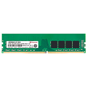 デスクトップ用メモリ 32GB Transcend DDR4-2666 PC4-21300 U-DIMM JM2666HLE-32G