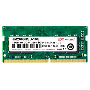 Transcend ノートPC用メモリ 16GB DDR4-2666 PC4-21300 SO-DIMM JM2666HSB-16G