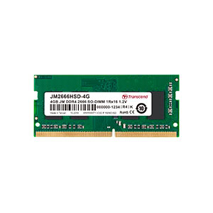 Transcend ノートPC用メモリ 4GB DDR4-2666 PC4-21300 SO-DIMM JM2666HSD-4G