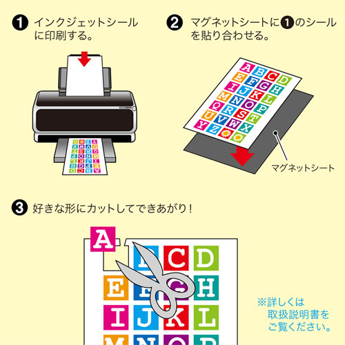 サンワサプライ メモが複数枚貼れる 強力マグネットペーパー 手作りマグネットペーパー 特厚 フォト光沢 Jp Magp4 Jp Magp4 激安通販のイーサプライ