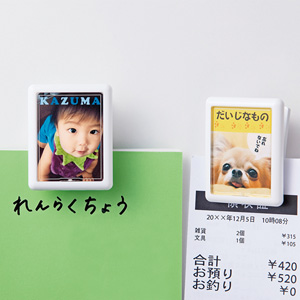 オリジナルのマグネットクリップが作れる、インクジェット手作りマグネットクリップ（2個分） JP-MAGP7 サンワサプライ