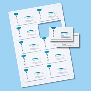 マルチタイプ名刺カード（厚手・白・200カード） JP-MCM07N サンワサプライ