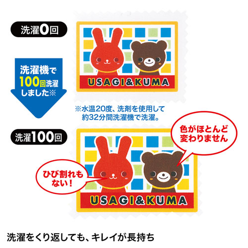 サンワサプライ 100回洗濯okのキレイが長持ちする洗濯に強い インクジェット洗濯に強いアイロンプリント紙 白布用 Jp Tprtyna6 激安通販のイーサプライ