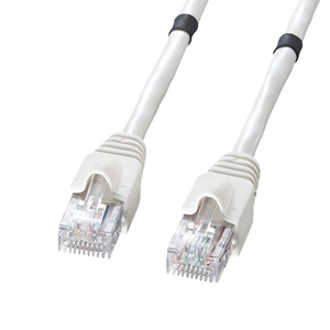 LANケーブル(UTP・CAT5e・単線・クロスケーブル・ホワイト・5m) KB-10T5-05CN サンワサプライ