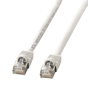 Cat 5e STP単線LANケーブル(1m・ライトグレー)