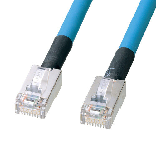 LANケーブル(STP・単線・ノイズビート・CAT5e・10m・ライトブルー) KB-T5NB-10LBN サンワサプライ