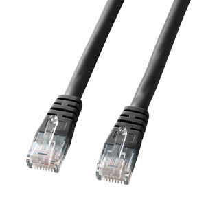 Cat 5e単線LANケーブル(15m・ブラック)