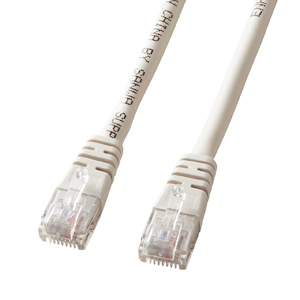 Cat 5e単線LANケーブル(15m・ライトグレー)