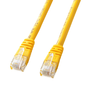 Cat 5e単線LANケーブル(15m・イエロー)