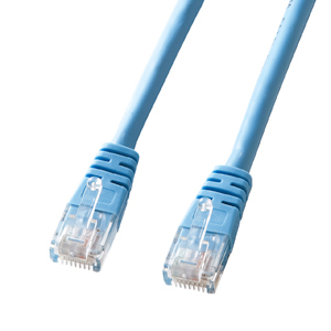 Cat 5eより線LANケーブル(15m・ライトブルー)