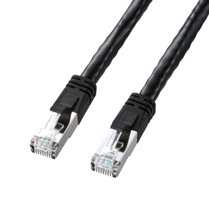 PoE LANケーブル(CAT6・15m・ブラック) サンワサプライ