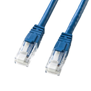 LANケーブル（Cat6・5m・つめ折れ防止・ブルー） KB-T6TS-05BLN サンワサプライ
