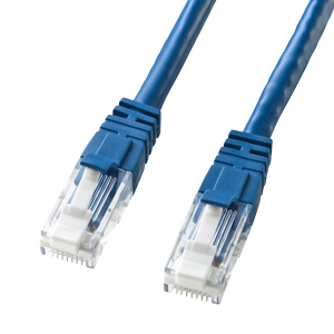 つめ折れ防止LANケーブル(Cat6・10m・ブルー) サンワサプライ