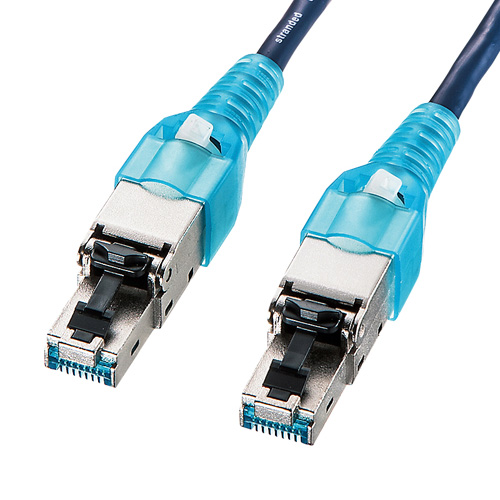 CAT7H4LANケーブル(ネイビーブルー・0.5m)