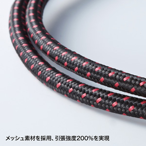 (まとめ) KB-T7ME-05BKR サンワサプライ つめ折れ防止カテゴリ7細径メッシュLANケーブル 【×2セット】
