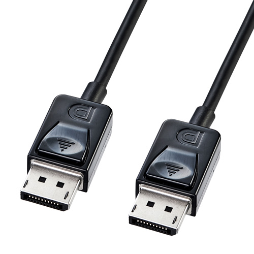 DisplayPortケーブル(スリムタイプ・1m・ブラック)