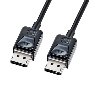 DisplayPortケーブル(スリムタイプ・2m・ブラック)