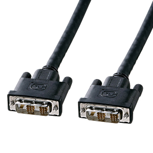 【サンワサプライ】DVIコネクタのパソコンとDVIコネクタを持つデジタル液晶ディスプレイを接続するDVIシングルリンクケーブル(10m)