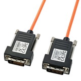 DVIディスプレイ用光ファイバケーブル。シングルリンク用ケーブル。