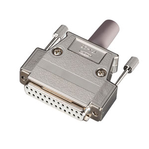 プリンタ、RS-232C用ケーブルの自作用コネクタ。コネクタ(D-sub25pinメス) KCO-004 サンワサプライ