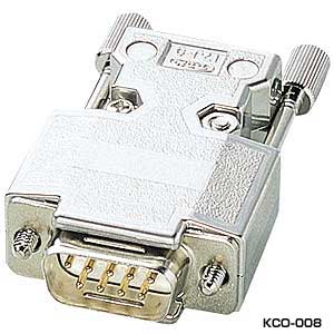 【サンワサプライ】プリンタ、RS-232C用ケーブルの自作用コネクタ。コネクタ(D-sub9pinメス) KCO-007