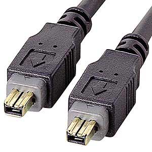 IEEE1394ケーブル(4pin-4pin・4.5m・ブラック)