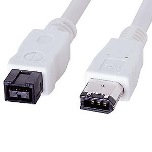 IEEE1394bケーブル(ホワイト・0.3m) KE-B9603WK サンワサプライ