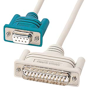 D-sub9pinメス-D-sub25pinオス、RS-232Cケーブル(TA・モデム用・3m)KR-MD3 サンワサプライ