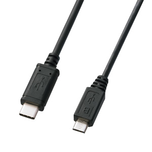 USB2.0 Type C-microBケーブル(ブラック・2m) KU-CMCBP320 サンワサプライ