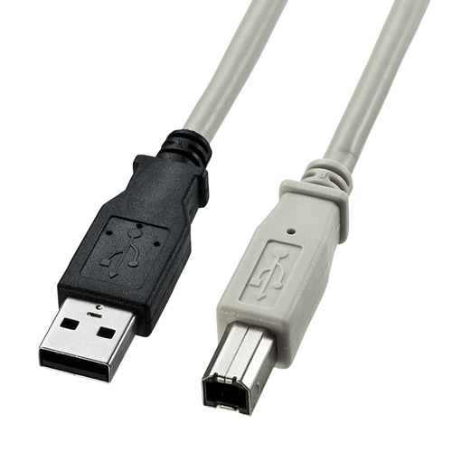 USB2.0ケーブル(ライトグレー・1m) KU20-1K サンワサプライ