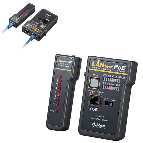 LANケーブルテスター(PoE対応) LAN-TST5 サンワサプライ