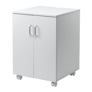 プリンター台（ラック・扉・キャビネット・キャスター・レーザー・コピー用紙・収納・棚・オフィス・高さ70cm・幅50cm）LPS-119W サンワサプライ