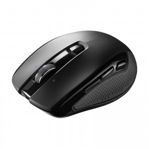 ワイヤレスマウス(Bluetooth・電池式・おすすめ・おしゃれ・人気・・マルチペアリング・ブルーLED・6ボタン・ブラック） MA-BBHT616BK サンワサプライ