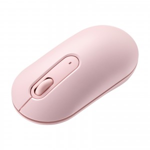 ワイヤレスマウス（無線・2.4GHz・ブルーLED・静音・薄型小型