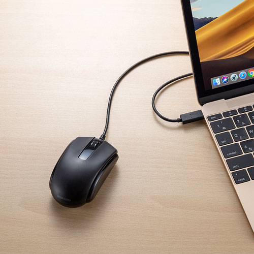 有線マウス Usb Type C接続 ブルーled Windows Mac Android対応 ブラック Ma Blc158bk 通販ならイーサプライ